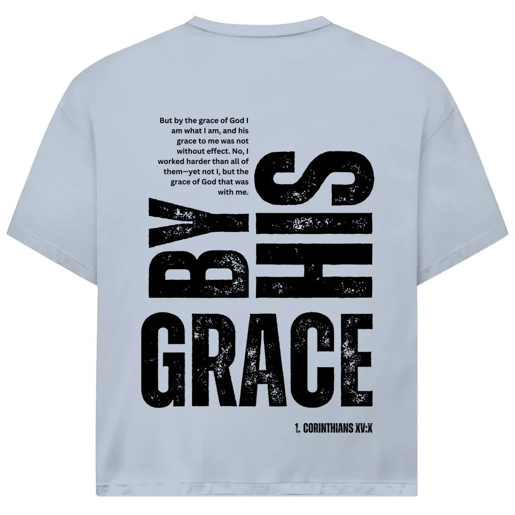 By His Grace Oversize T-Shirt | Bibelvers 1. Korinther 15:10 | JJ Streetwear