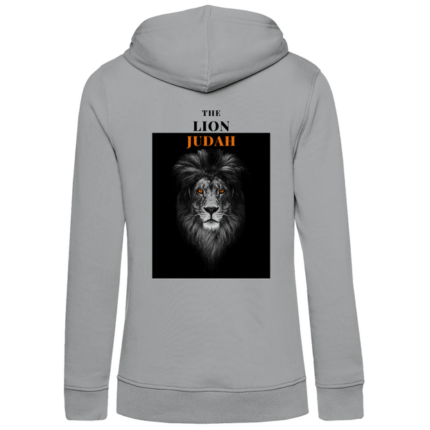 Damen Premium Bio Hoodie "Lion of Judah" - by-grace.store