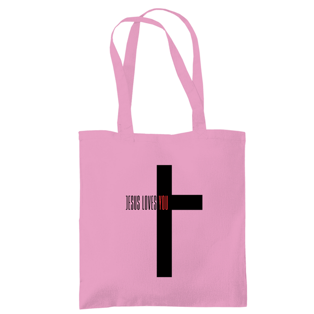 Tragetasche "Jesus loves you" - by-grace.store