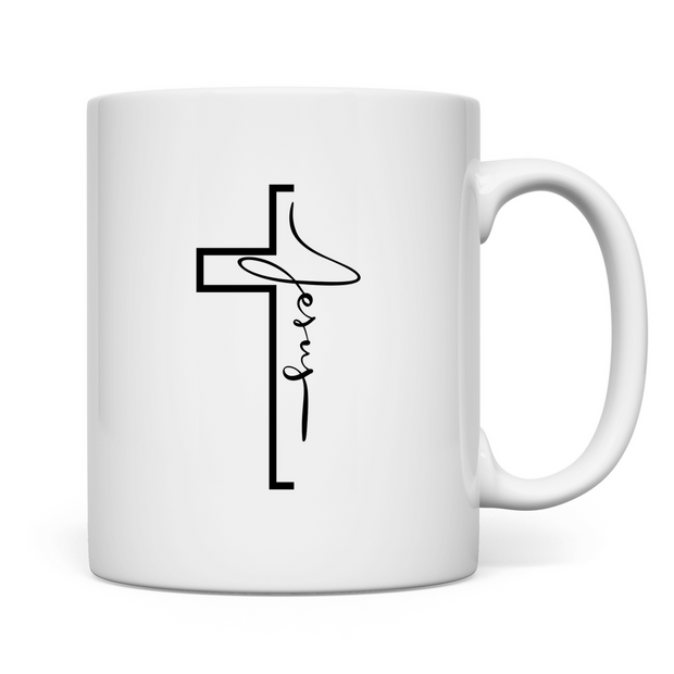 Keramiktasse "Jesus Cross" - by-grace.store