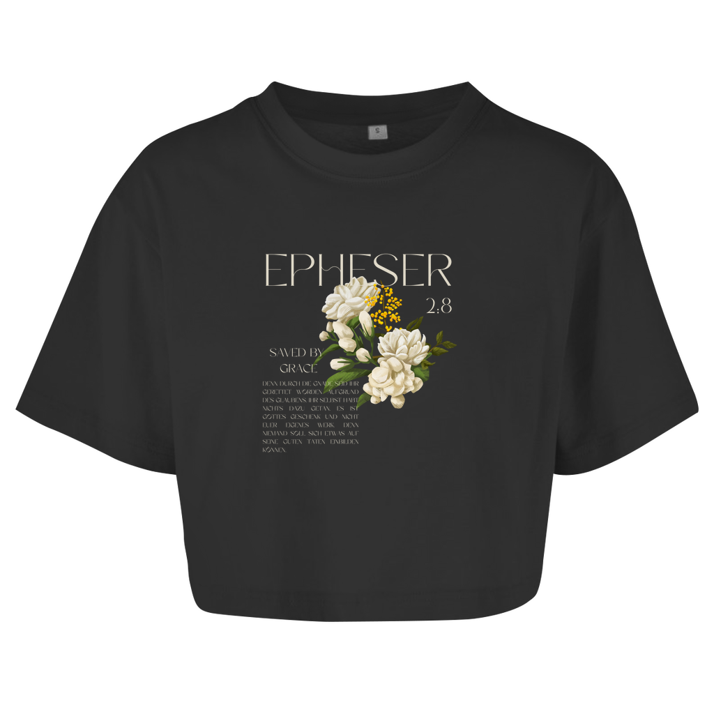 Damen Oversize Crop Top 