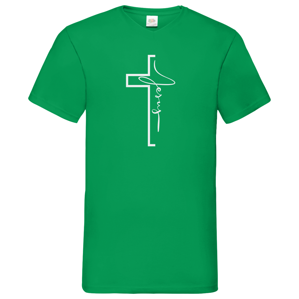 Herren Basic V-Neck T-Shirt 