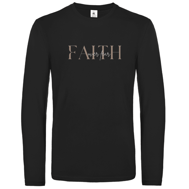 Unisex Langarmshirt "Faith over Fear" - by-grace.store