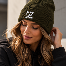 Love Like Jesus Beanie – Christliche Strickmütze Unisex