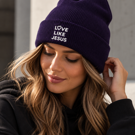 Love Like Jesus Beanie – Christliche Strickmütze Unisex