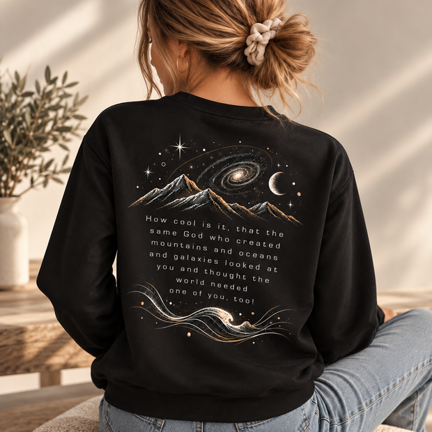 God Created You Bio Sweatshirt Damen – Christlicher Pullover