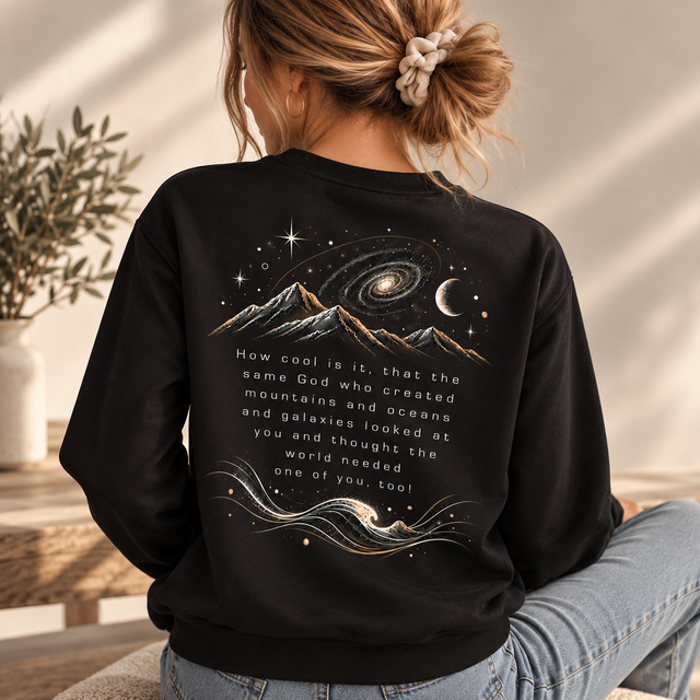 God Created You Bio Sweatshirt Damen – Christlicher Pullover