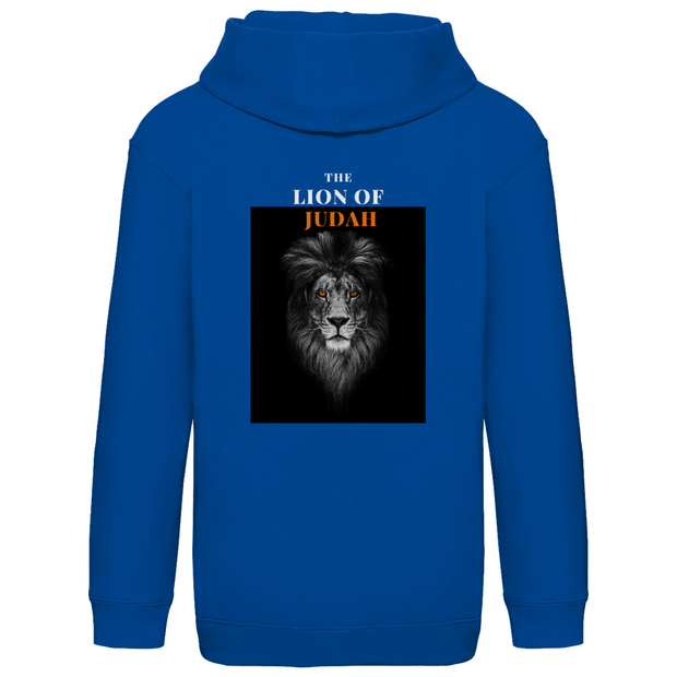Kids Basic Hoodie "Lion of Judah" - by-grace.store