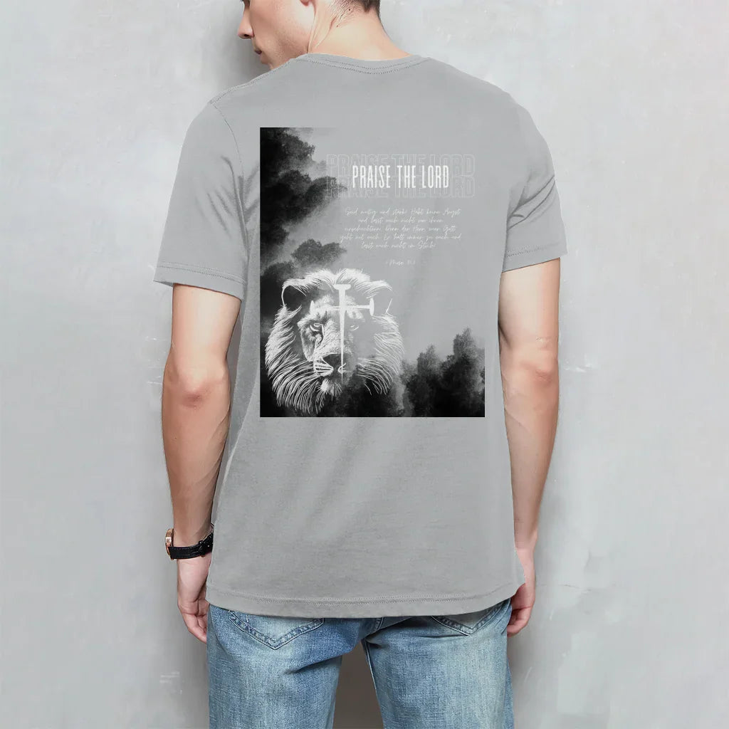 Herren T-Shirt Kreuz - by-grace.store