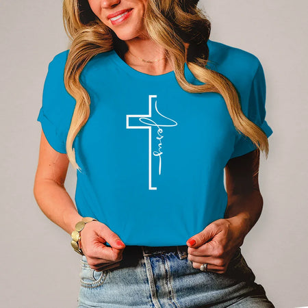 Damen T-Shirt "Jesus Cross" - by-grace.store