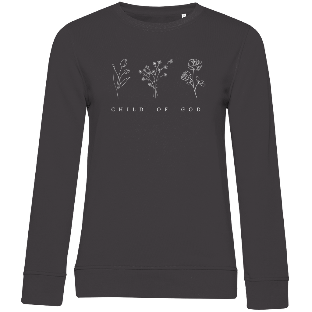 Damen Premium Bio Sweatshirt "Child of God" - by-grace.store