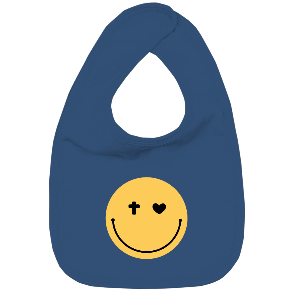 Kinder Bio Lätzchen "Smiley" - by-grace.store