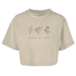 Damen Oversize Crop Top 