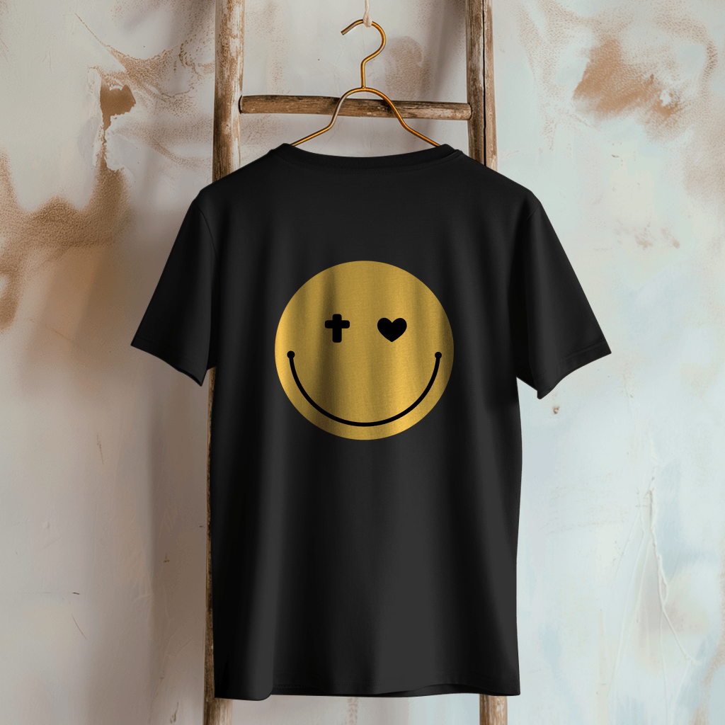 Damen T-Shirt "Smiley" - by-grace.store