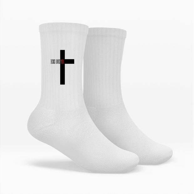 Socken "Jesus loves you" - by-grace.store