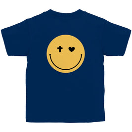 Kinder T-Shirt „Smiley“ – Christliches Motivshirt für Jungen & Mädchen | byGraceStore