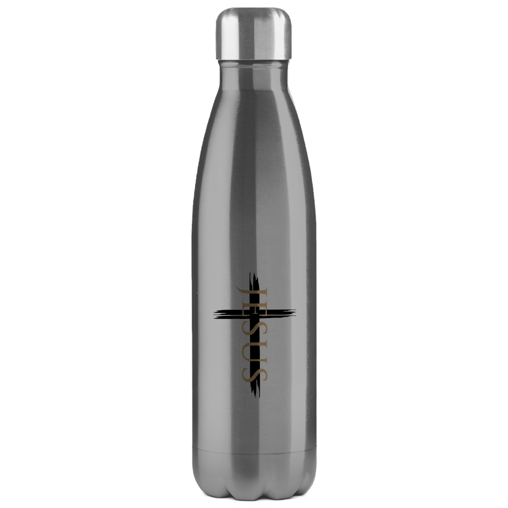 Edelstahl-Thermoflasche "Jesus Kreuz" - by-grace.store