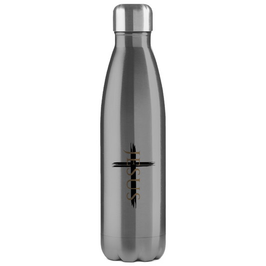 Edelstahl-Thermoflasche "Jesus Kreuz" - by-grace.store