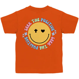 Kinder T-Shirt „Seek the Positive“ – Christliches Motivshirt für Jungen & Mädchen | byGraceStore