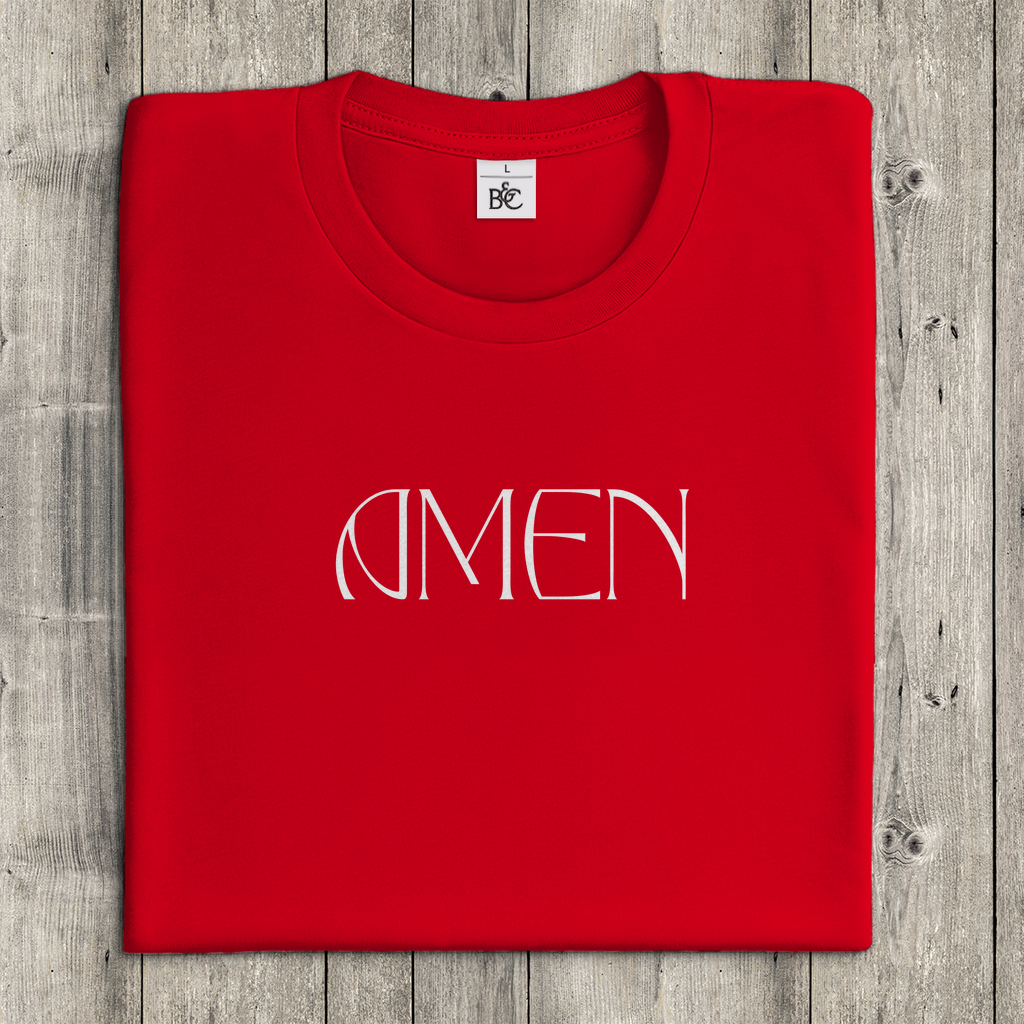 Christliches Damen T-Shirt »Amen« – Glaubens-Statement | by-grace.store
