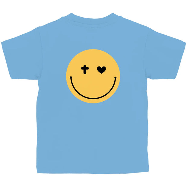 Kinder T-Shirt „Smiley“ – Christliches Motivshirt für Jungen & Mädchen | byGraceStore