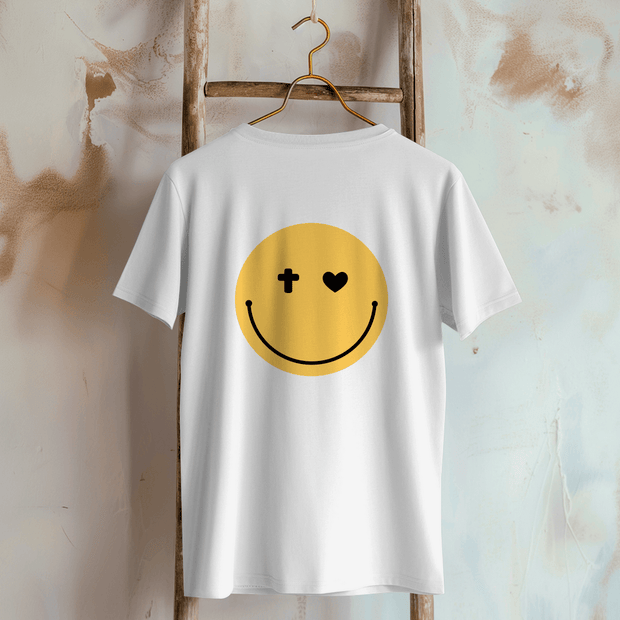 Damen T-Shirt "Smiley" - by-grace.store