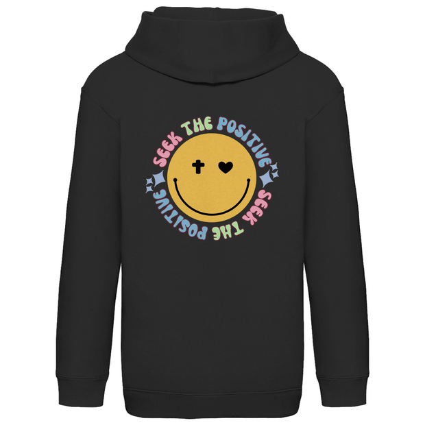 Kids Basic Hoodie "Seek the Positive" - by-grace.store