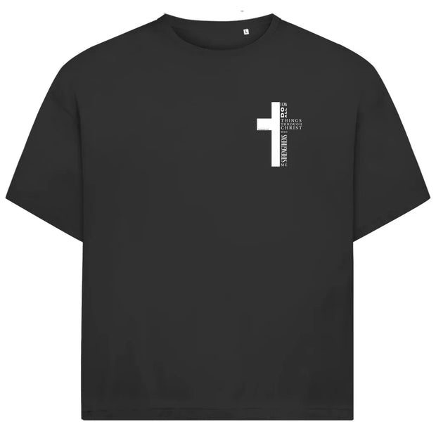 Cross Oversize T-Shirt | Philippians 4:13 | Vorder- & Rückendruck | JJ Streetwear