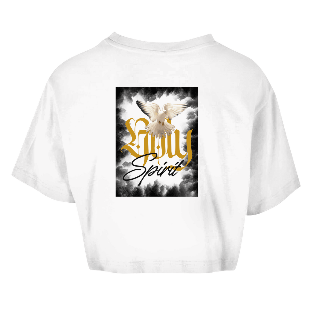 Damen Oversize Crop Top "Holy Spirit" - by-grace.store