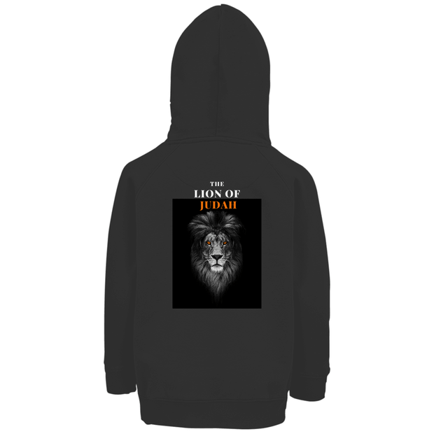 Kinder Premium Bio Hoodie "Lion of Judah" - by-grace.store