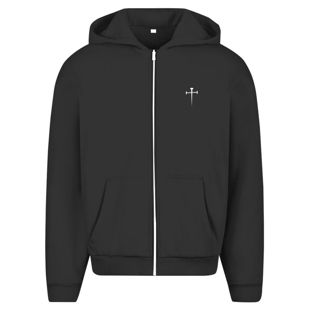 Herren Oversize Zipper Hoodie 
