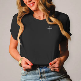 Damen T-Shirt Kreuz - by-grace.store