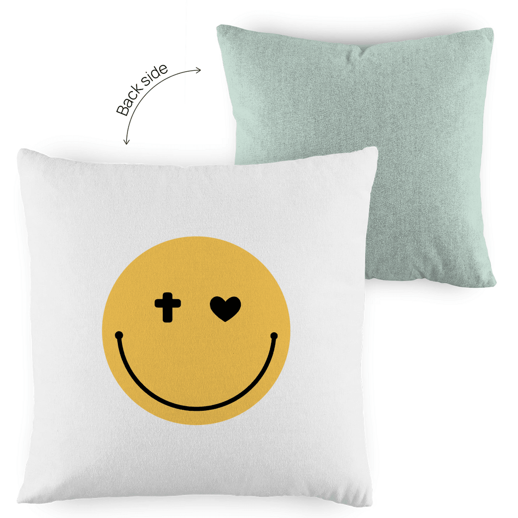 Kopfkissen zweifarbig "Smiley" - by-grace.store