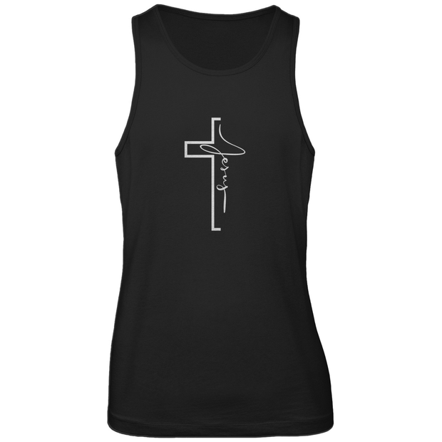 Herren Premium Tank Top "Jesus Cross" - by-grace.store