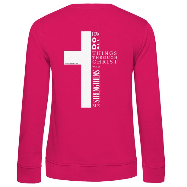 Damen Premium Bio Sweatshirt "I can do all" - by-grace.store