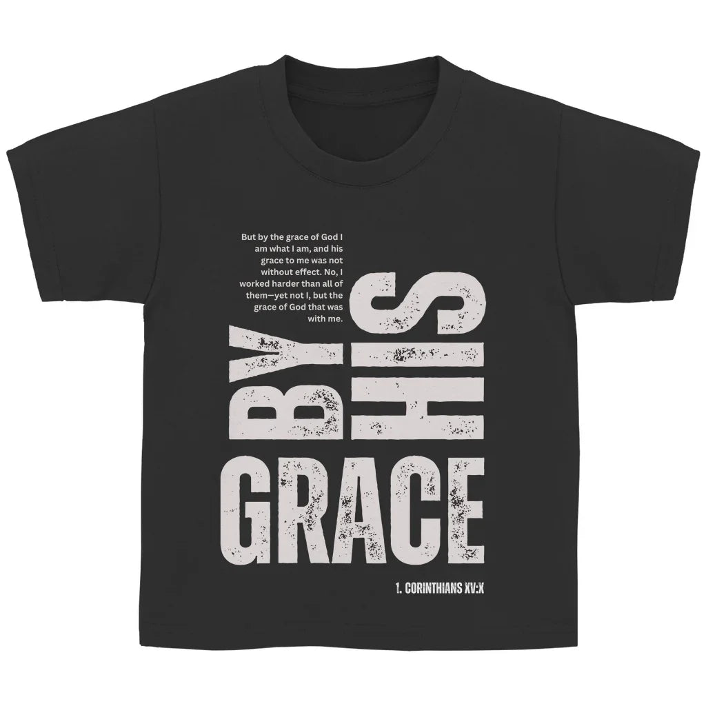 Kinder T-Shirt „Grace“ – Christliches Basic Shirt für Jungen & Mädchen | byGraceStore