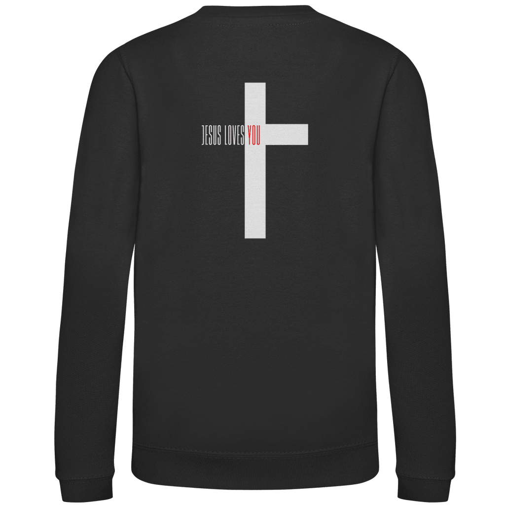 Kinder Sweatshirt "Jesus loves you" - by-grace.store