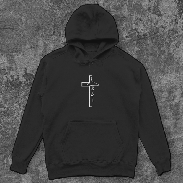 Unisex Oversize Hoodie "Jesus Cross" - by-grace.store