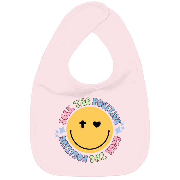 Kinder Bio Lätzchen "Seek the Positive" - by-grace.store