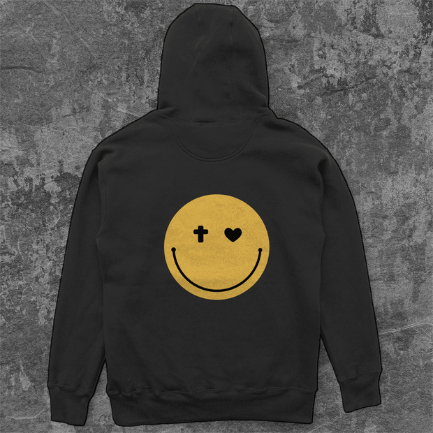 Unisex Oversize Hoodie "Smiley" - by-grace.store