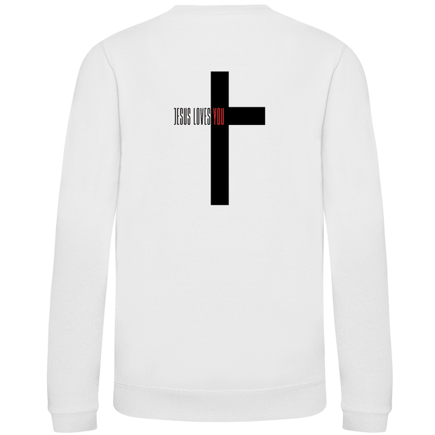 Kinder Sweatshirt "Jesus loves you" - by-grace.store