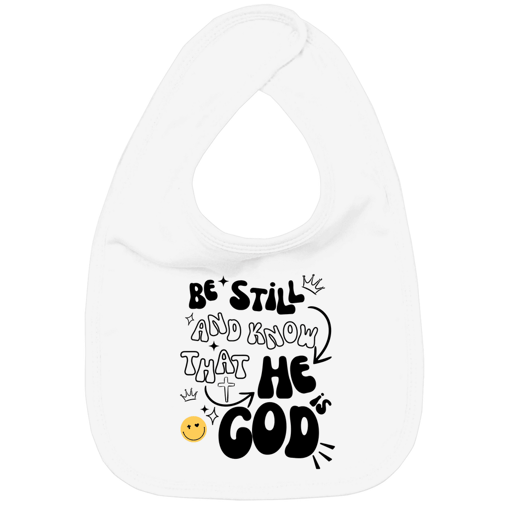 Kinder Bio Lätzchen "He is God" - by-grace.store