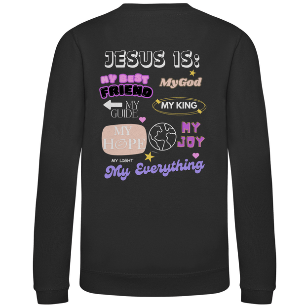 Kinder Sweatshirt "Jesus is" - by-grace.store
