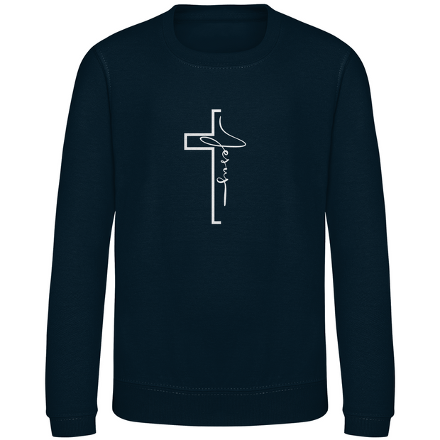 Kinder Sweatshirt "Jesus Cross" - by-grace.store