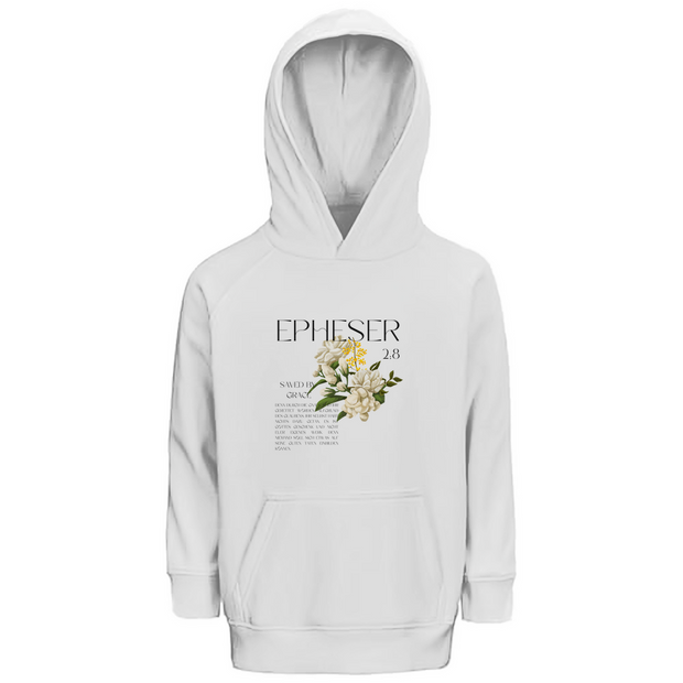 Kinder Premium Bio Hoodie "Saved" - by-grace.store