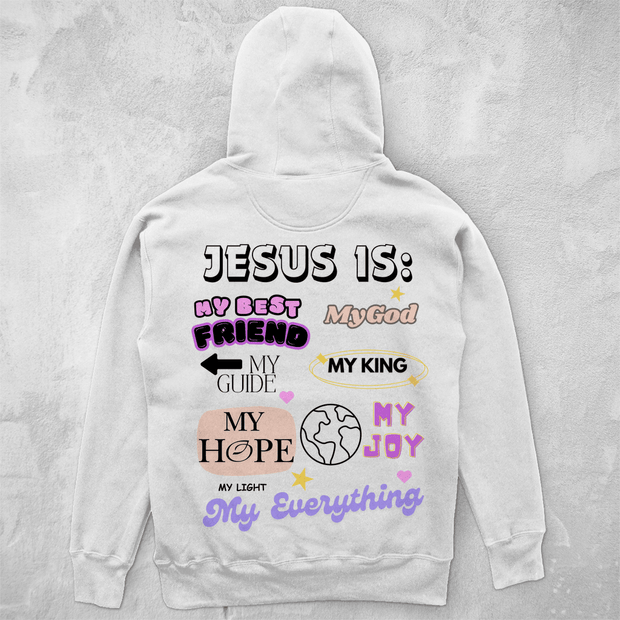 Unisex Oversize Hoodie "Jesus is" - by-grace.store