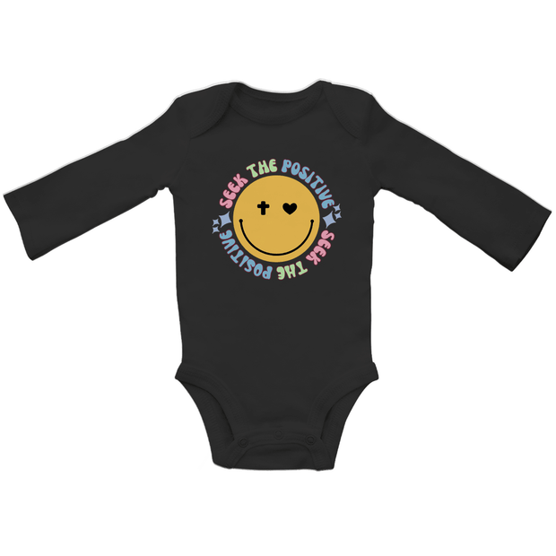 Baby Bio Bodysuite Langarm "Seek the Positive" - by-grace.store