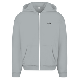 Herren Oversize Zipper Hoodie 