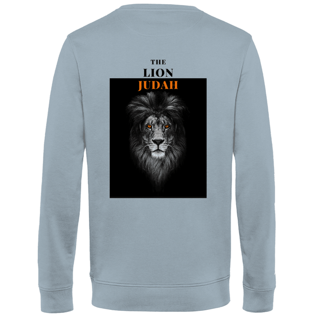 Herren Premium Bio Sweatshirt "Lion of Judah" - by-grace.store