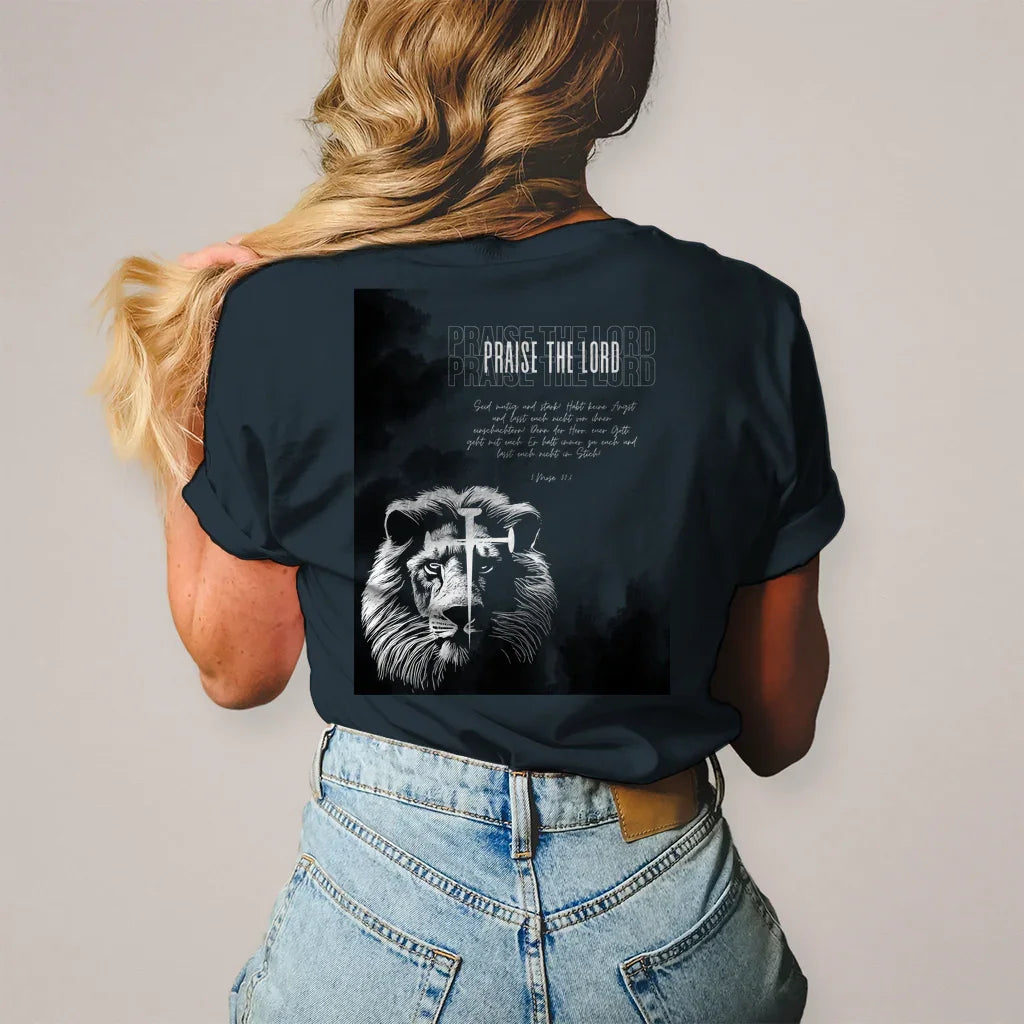 Damen T-Shirt Kreuz - by-grace.store